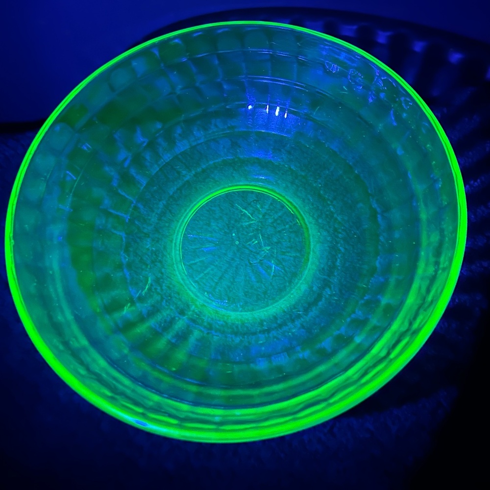 Vintage Uranium Glass Bowl